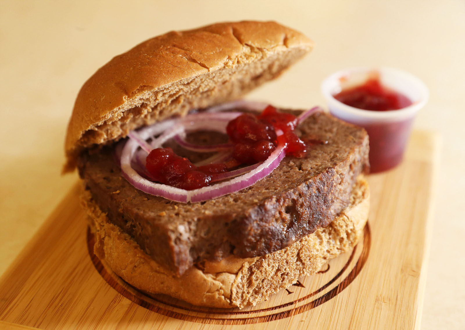 Korv burger at Ecklof Bakery